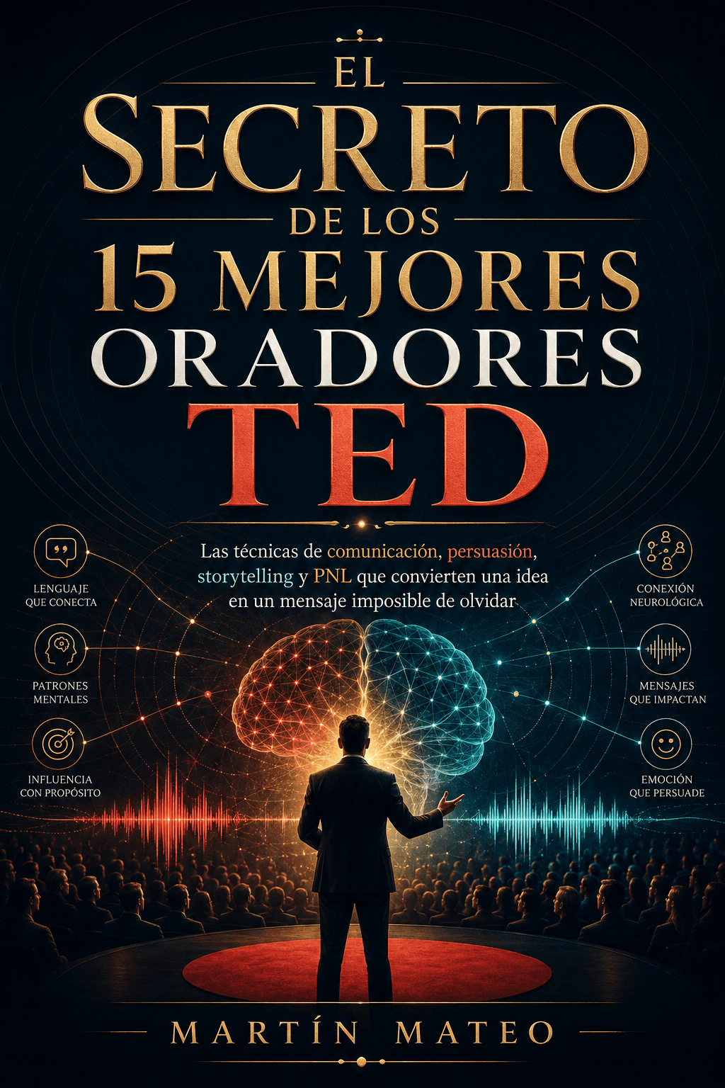 Portada de EL SECRETO DE LOS 15 MEJORES ORADORES TED